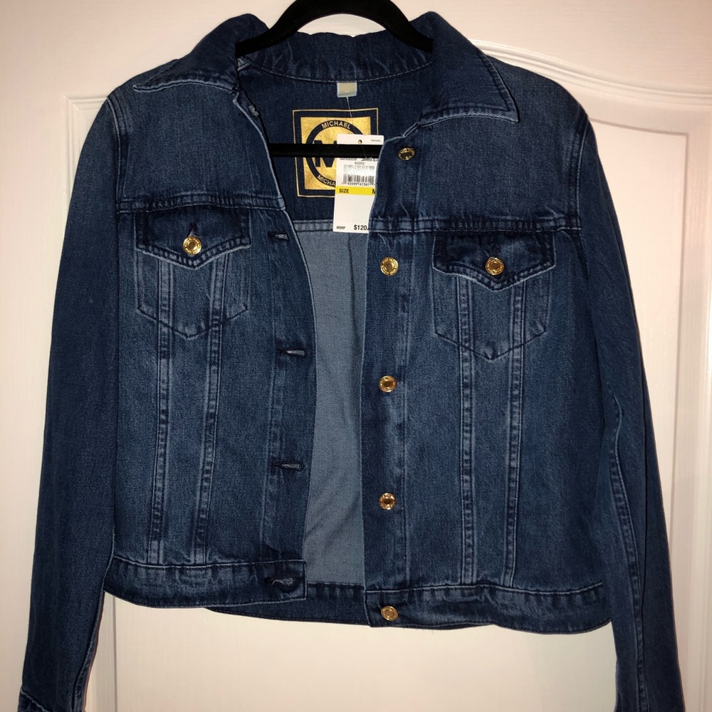Michael Kors riviera blue jean jacket